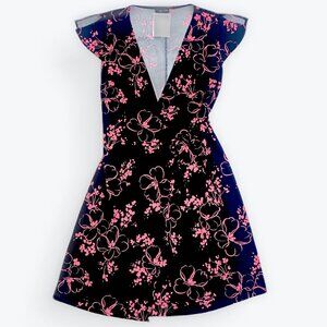 M | Floral Asymmetrical Wrap Dress
